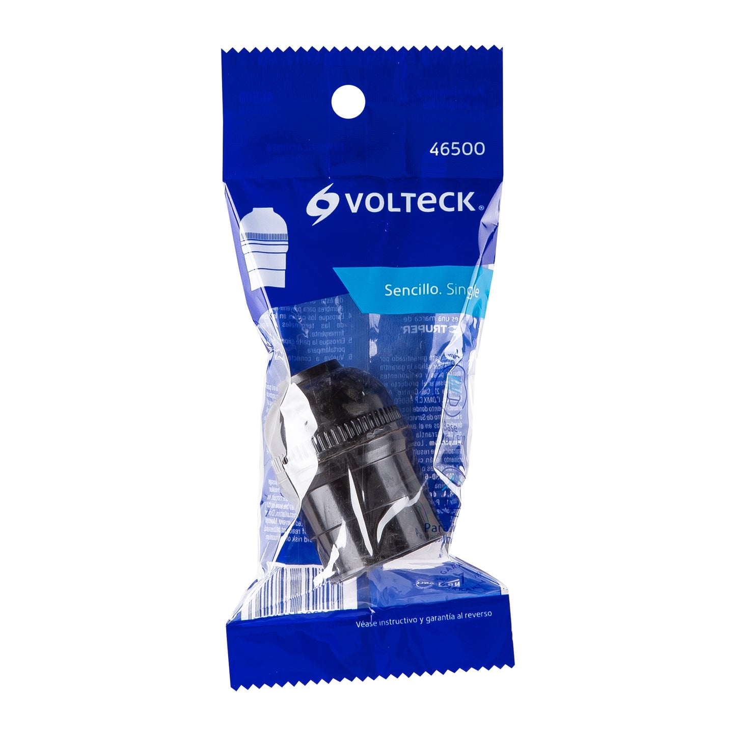 Portalámpara de baquelita, sencillo, Volteck | POBA-10 | 46500