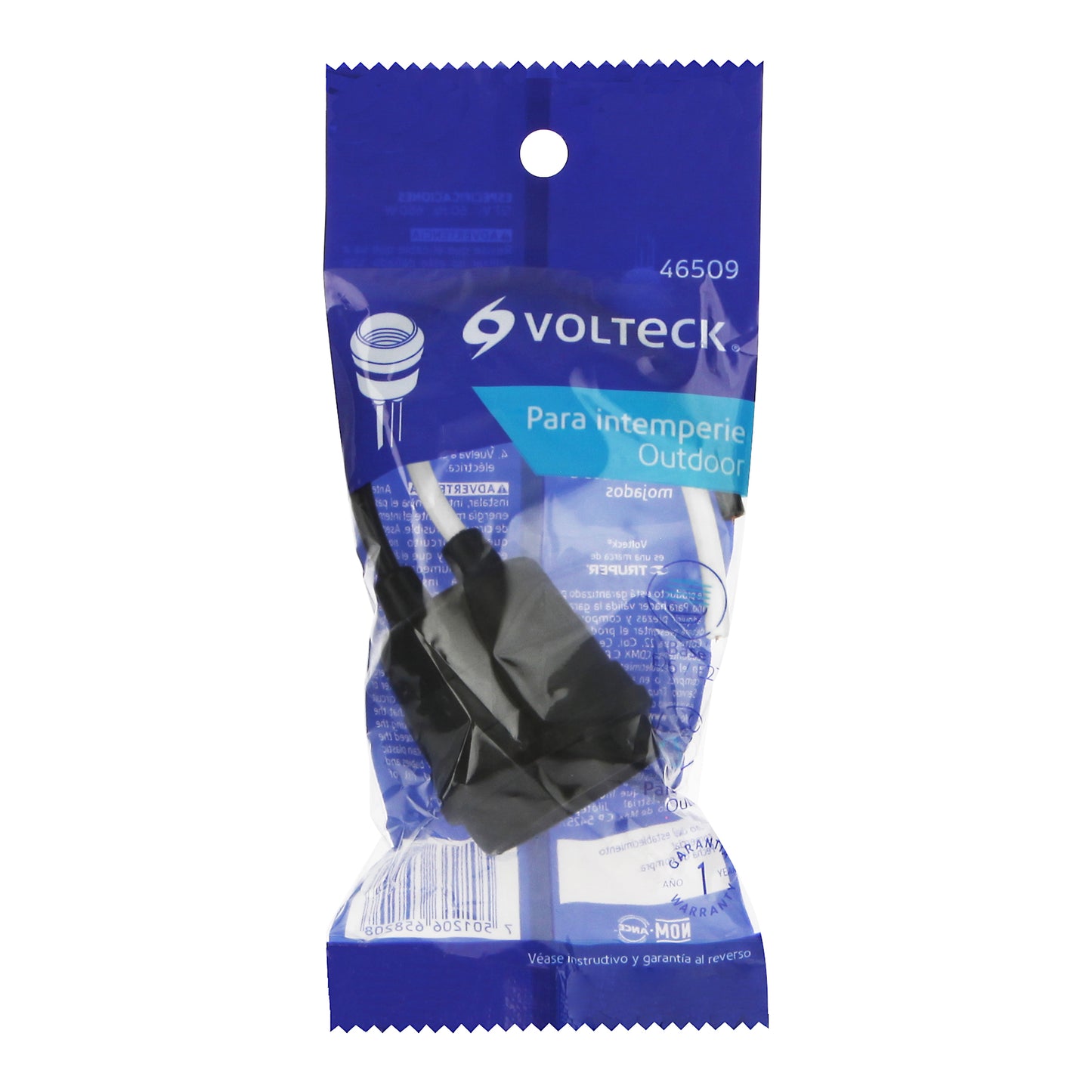 Portalámpara de PVC para intemperie, Volteck | POIN-10 | 46509