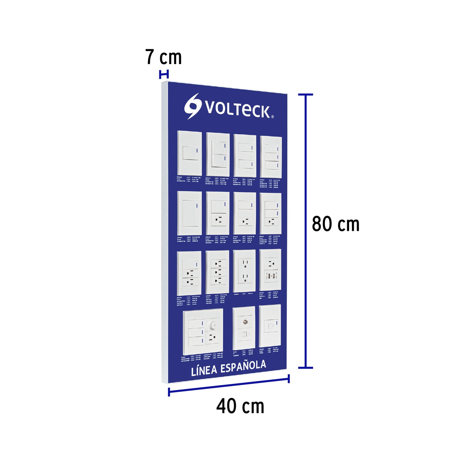 Exhibidor de Línea Española, Volteck | EX-ES-VK | 57025