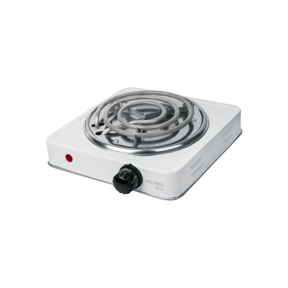 Parrilla eléctrica 1 quemador en espiral, blanca, BASIC | PAEL-1CP | 23031