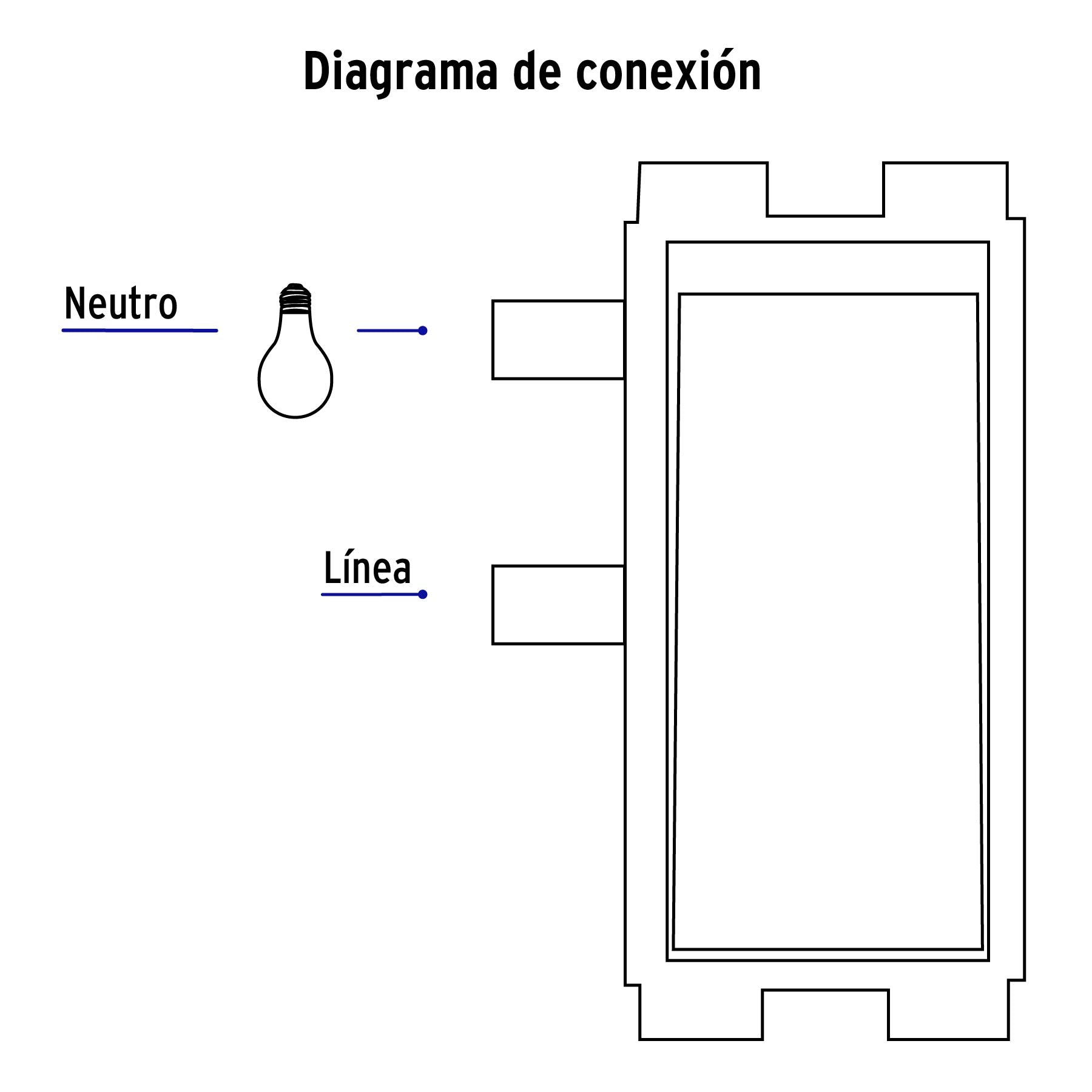 Placa armada con 2 interruptores sencillos, Volteck Basic | PA-APDO-B | 25080
