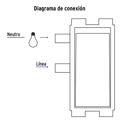 Placa armada con 3 interruptores sencillos, Volteck Basic | PA-APTR-B | 25083