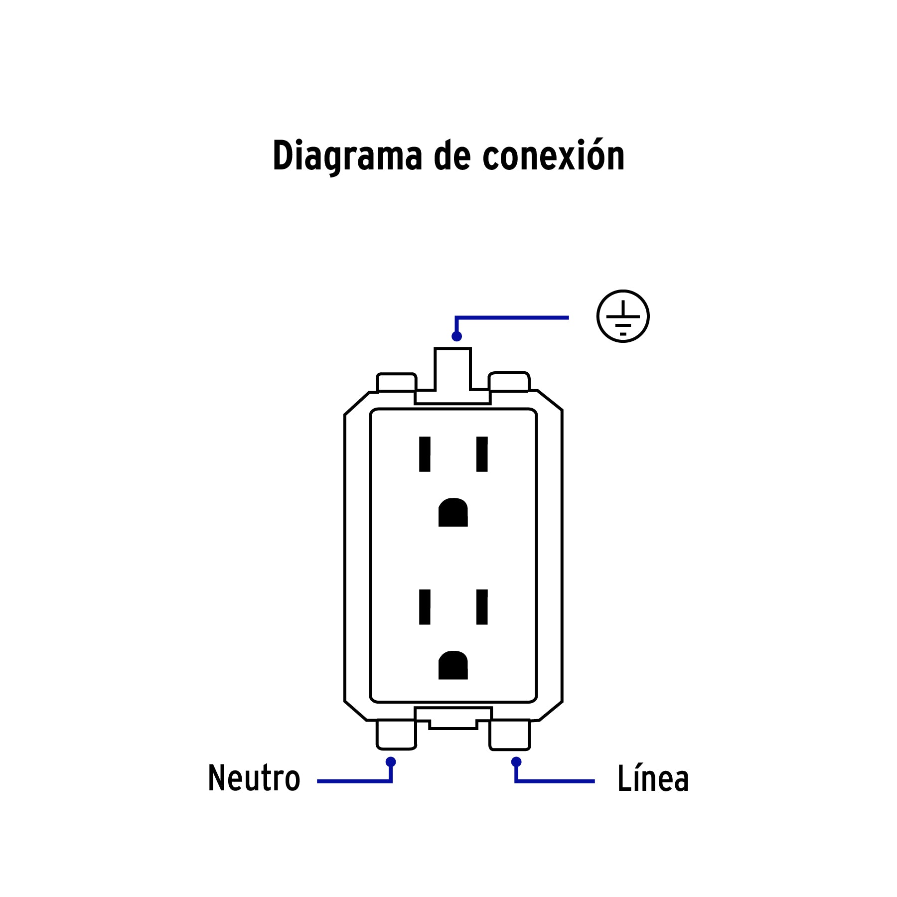 Contacto dúplex aterrizado, marfil, Volteck Basic | CODO-BI | 26637