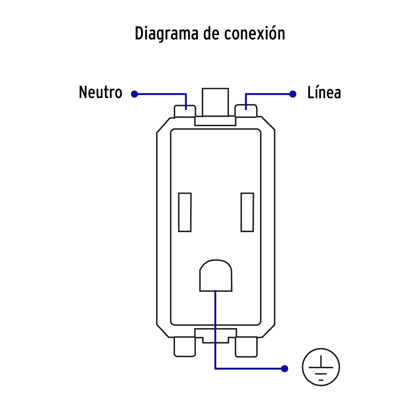 Contacto 2 polos + tierra, Volteck Basic | COA-B | 27107