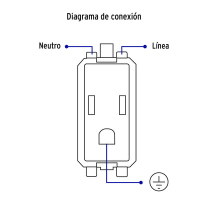 Contacto 2 polos + tierra, Volteck Basic | COA-B | 27107
