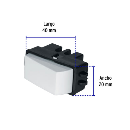 Interruptor sencillo, Volteck Basic | APSE-B | 27108
