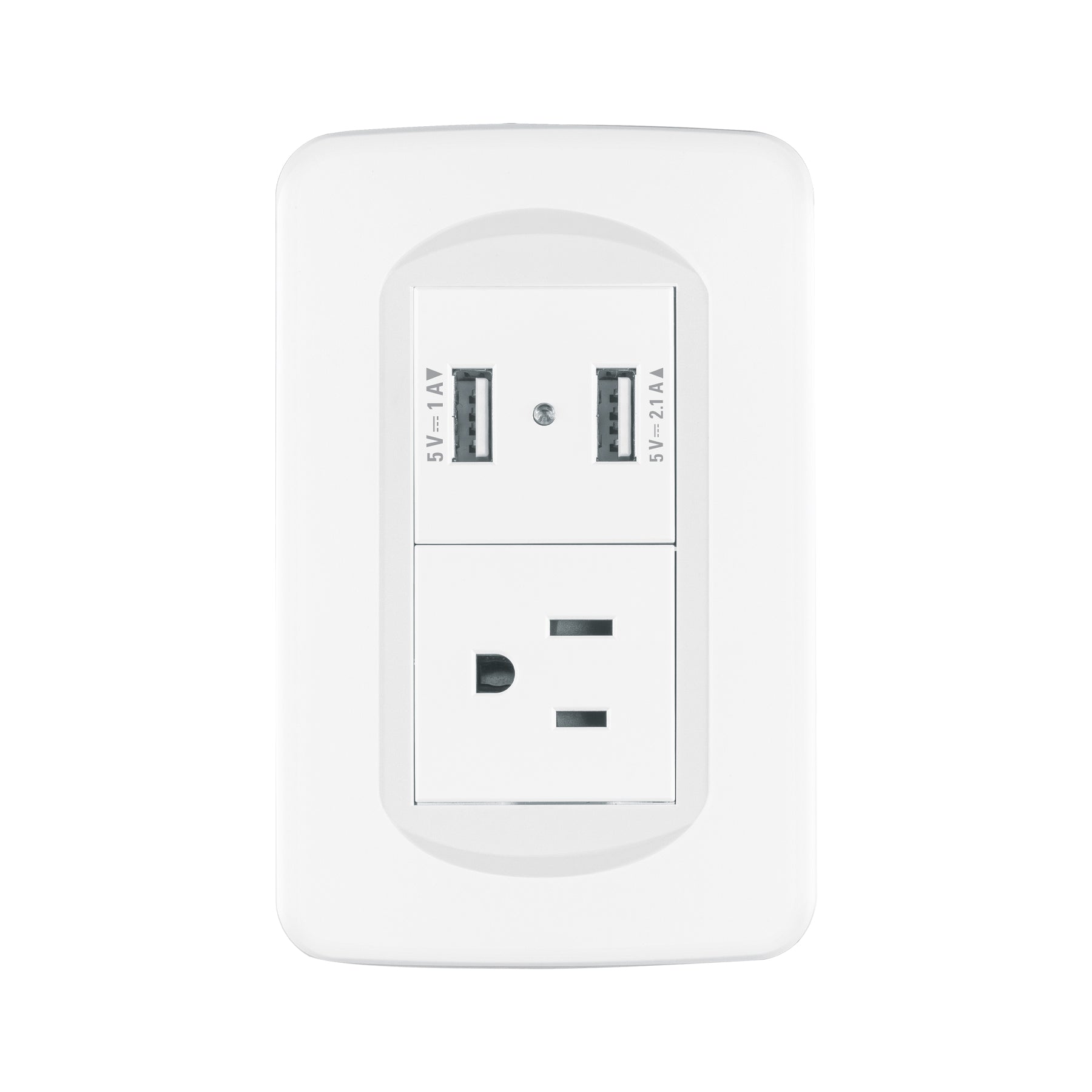 Placa armada 1contacto y 2 puertos USB 1.5 módulos, Toledo | COUSB-TB | 29062