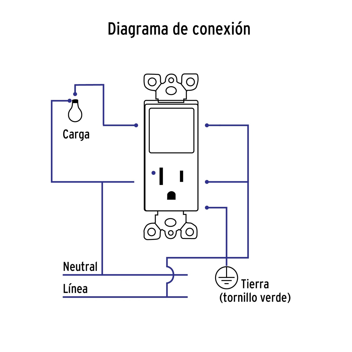 Placa armada contacto e interruptor Classic, Volteck | PA-COAP-CLP | 40018