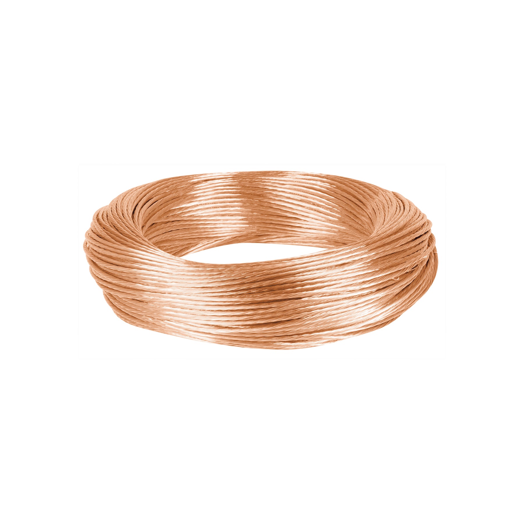 Metro de cable desnudo de cobre calibre 12 AWG, rollo 100 m | CADES-12-100 | 40091