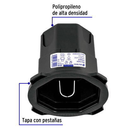 Mini bote integral 10 cm, aro interno de 8.5 cm, Volteck | BOINM-1085 | 40140