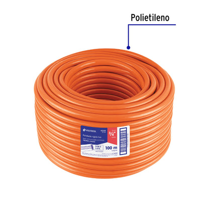 Metro de poliducto 3/4' rígido, rollo con 100 metros | PR-3/4 | 40246
