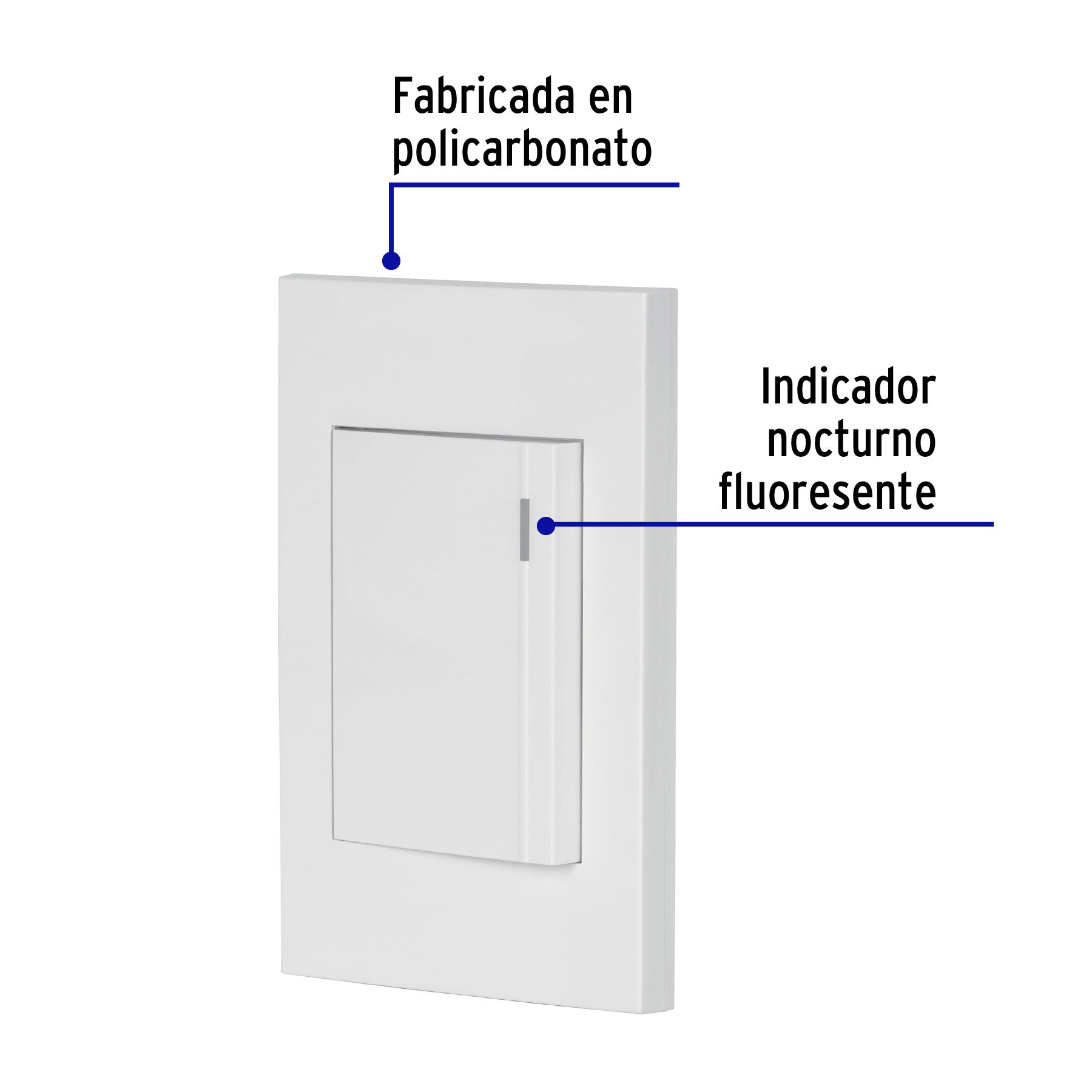 Placa armada 1 interruptor, 3 módulos, Española, blanco | PA-APSE3-EB | 45593