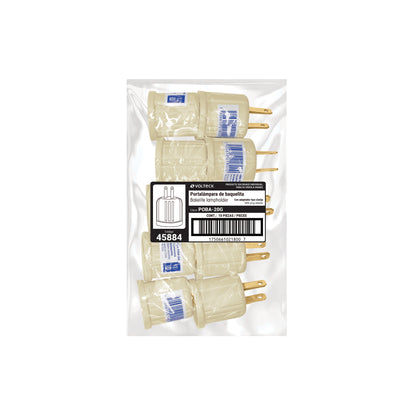 Portalámpara de baquelita, con adaptador a granel, VOLTECK | POBA-20G | 45884