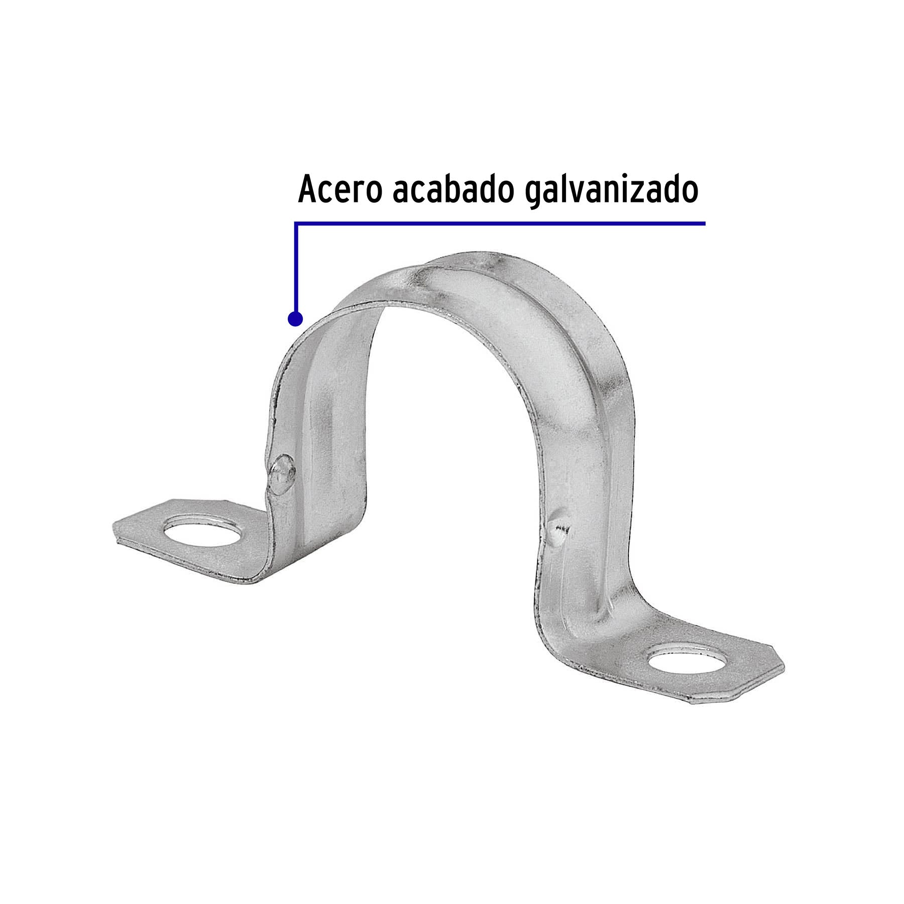 Bolsa c/5 abrazaderas tipo omega 2' p/tubo pared delgada | AO-2 | 46032