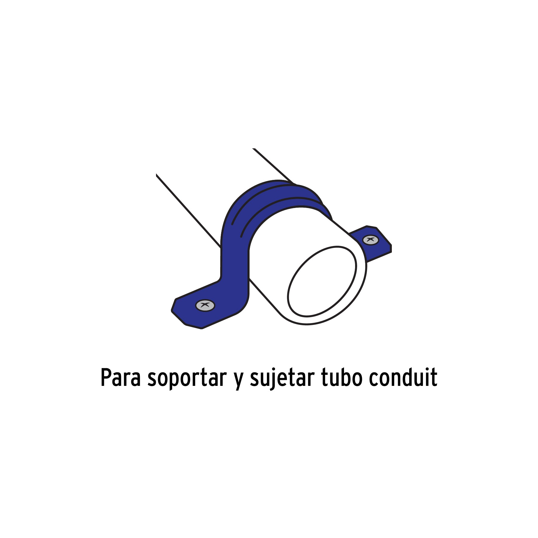 Bolsa c/5 abrazaderas tipo omega 2' p/tubo pared delgada | AO-2 | 46032