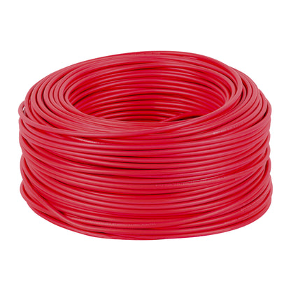 Rollo de 100 m de cable THHW-LS 10 AWG rojo, Volteck | CAB-10R | 46059