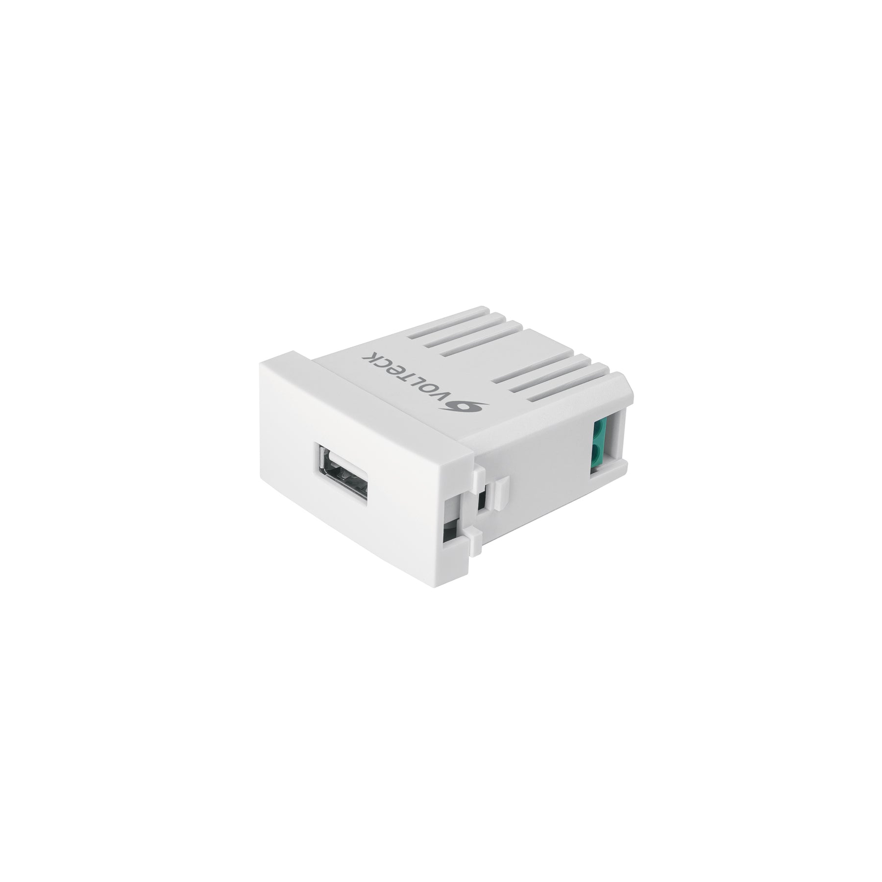 Cargador USB a la pared, 2.1A, línea Oslo, color blanco | CUSB-OB | 46086