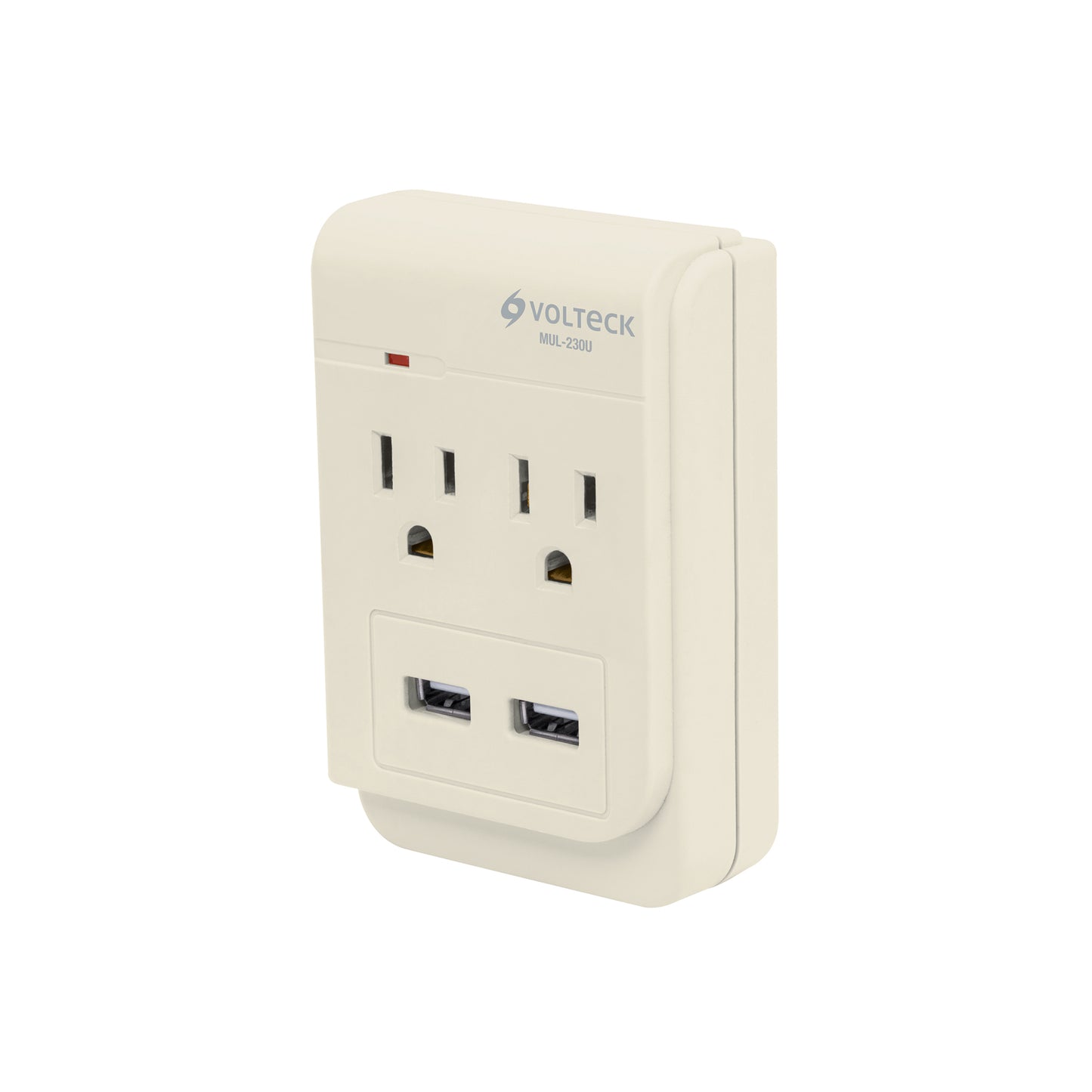 Multicontacto, 2 entradas,con 2 entradas USB, aterrizado | MUL-230U | 46088