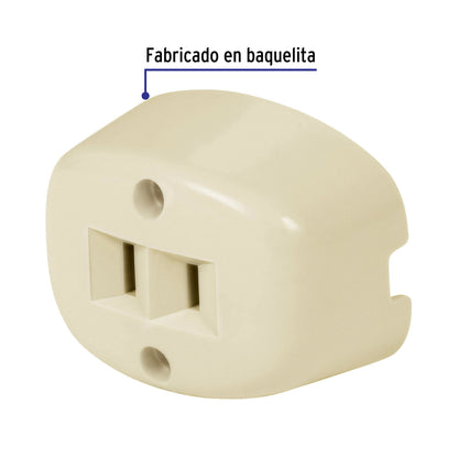 Contacto de sobreponer sencillo sin tierra, Volteck | COSO-S | 46108