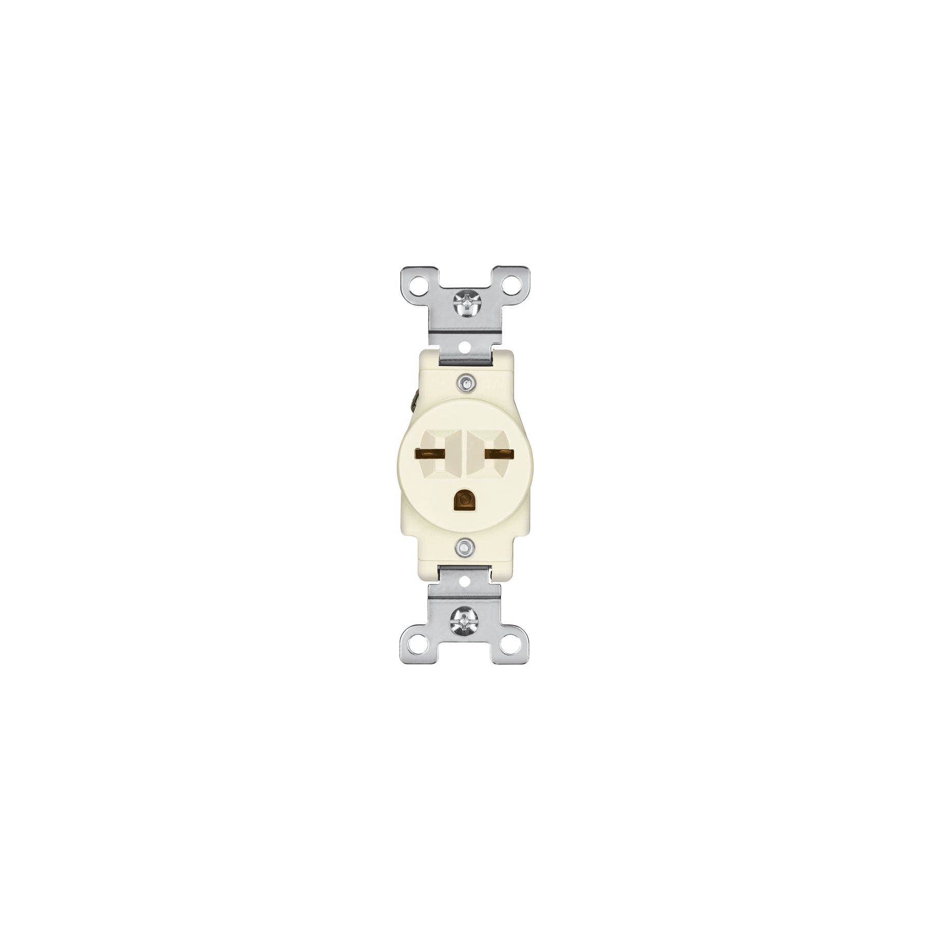 Contacto sencillo, cara de chino, Standard, marfil, Volteck | COSE-CHS | 46110