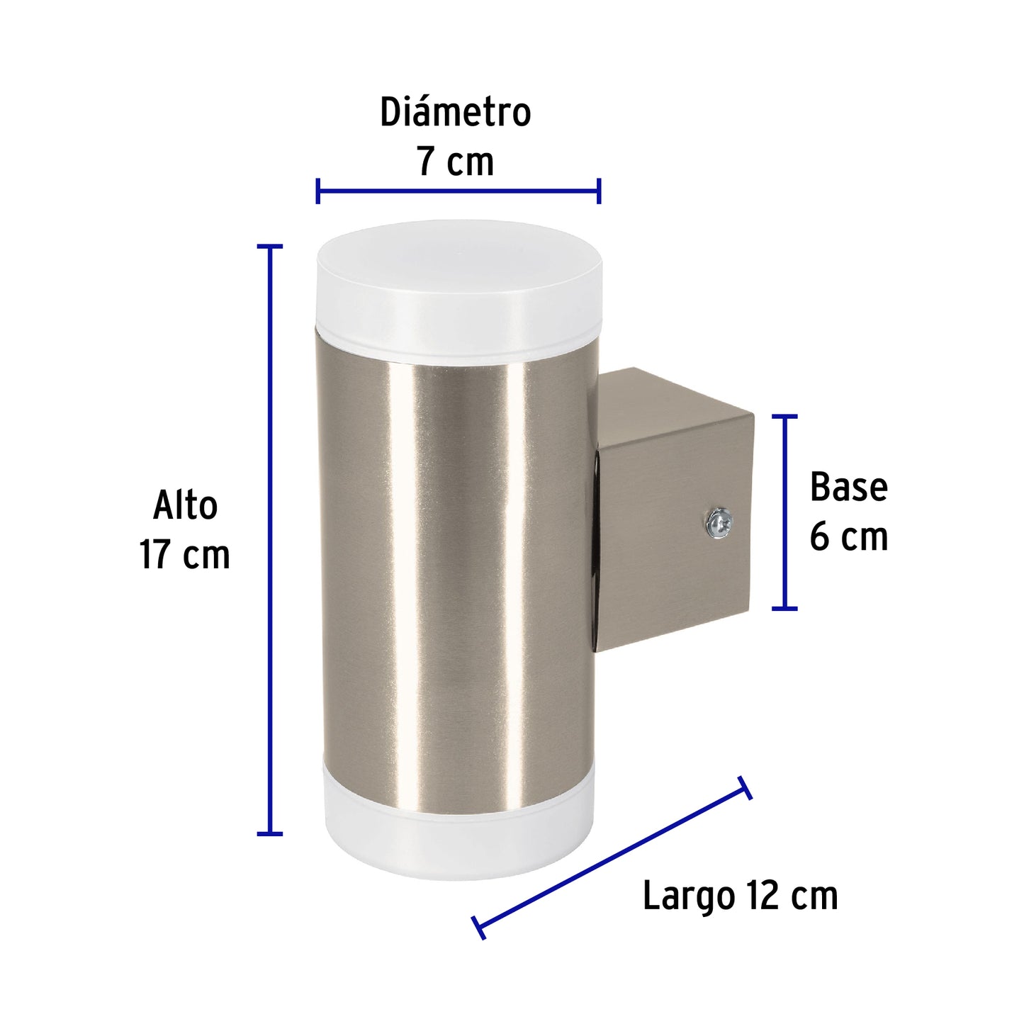 Arbotante decorativo de LED 10 W 2 spots luz cálida, Volteck | ARB-211L | 46129