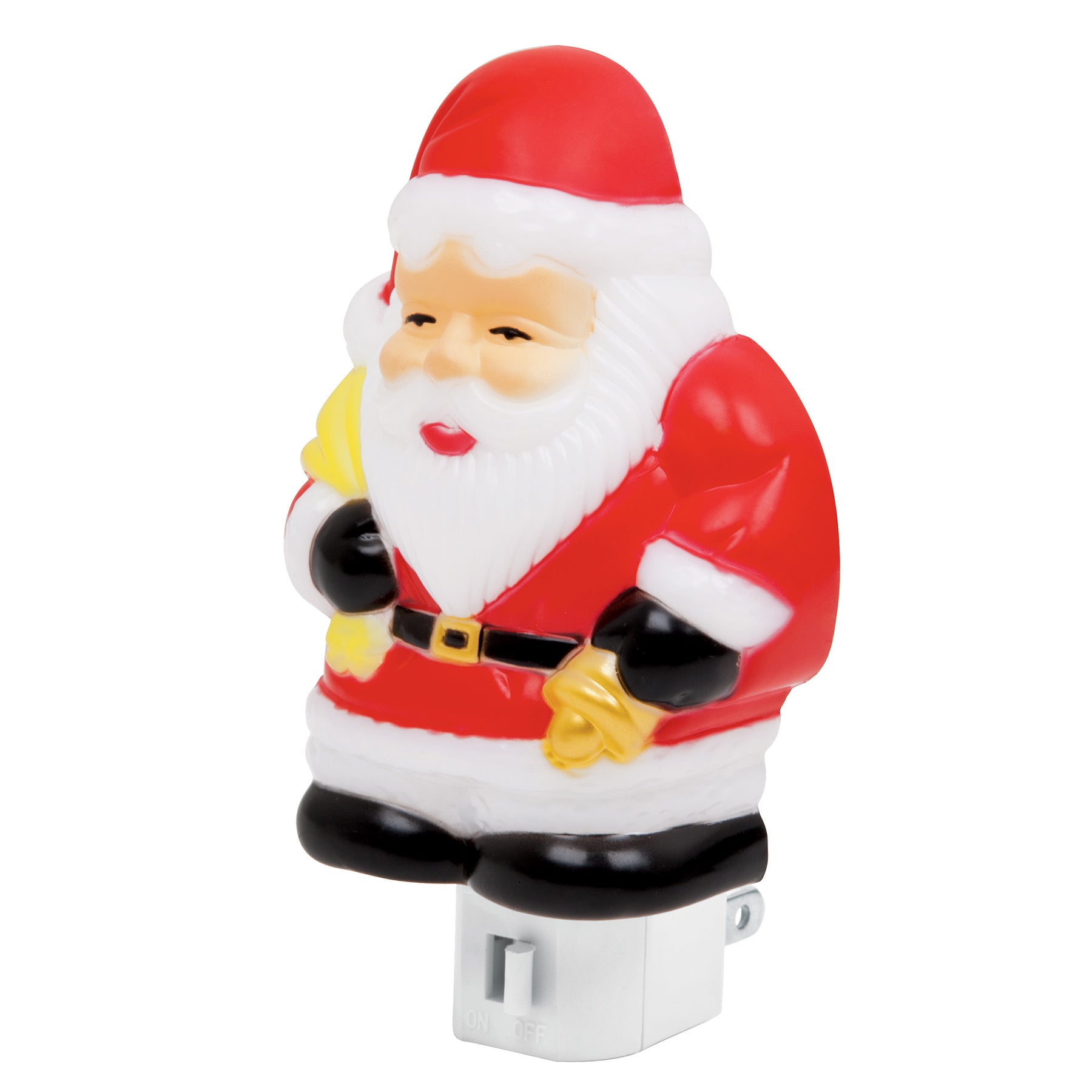 Luz de noche con lámpara E12, Santa Claus, Volteck | LUZ-07 | 46136
