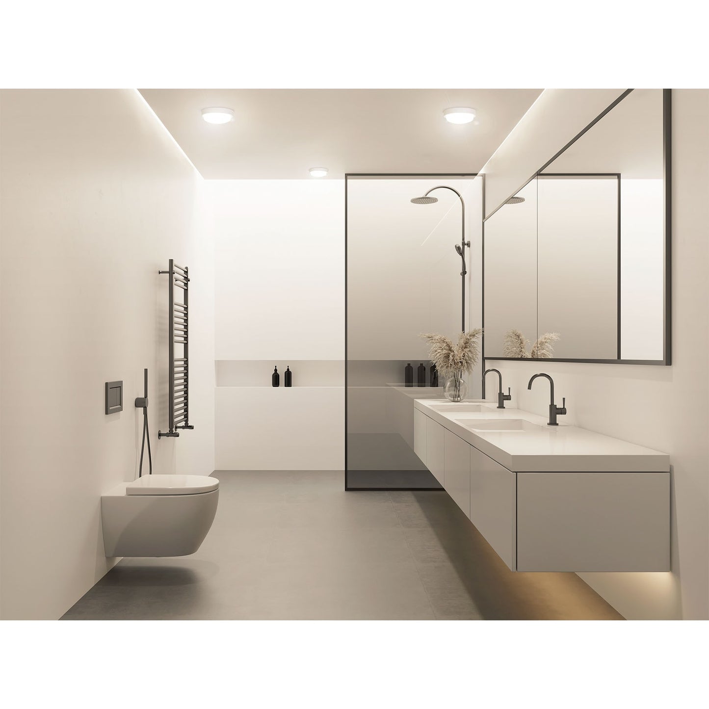 Luminario LED plafón para baño 15W 4000K, redondo, VOLTECK | PLA-602L | 46262