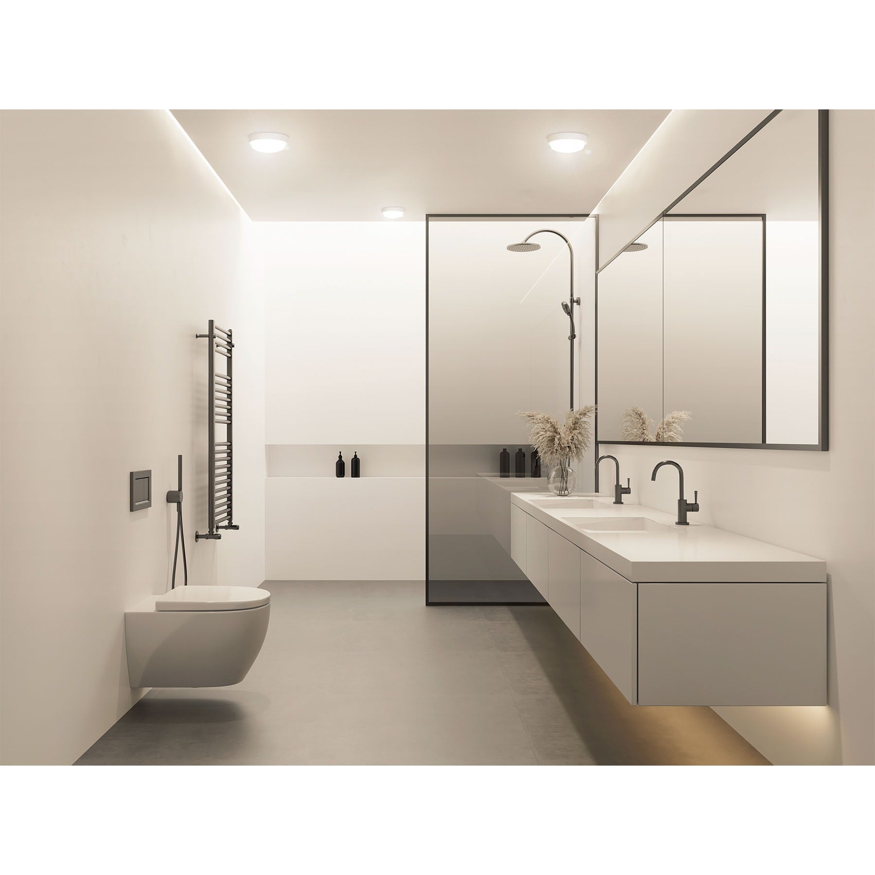 Luminario LED plafón para baño 15W 4000K, redondo, VOLTECK | PLA-602L | 46262