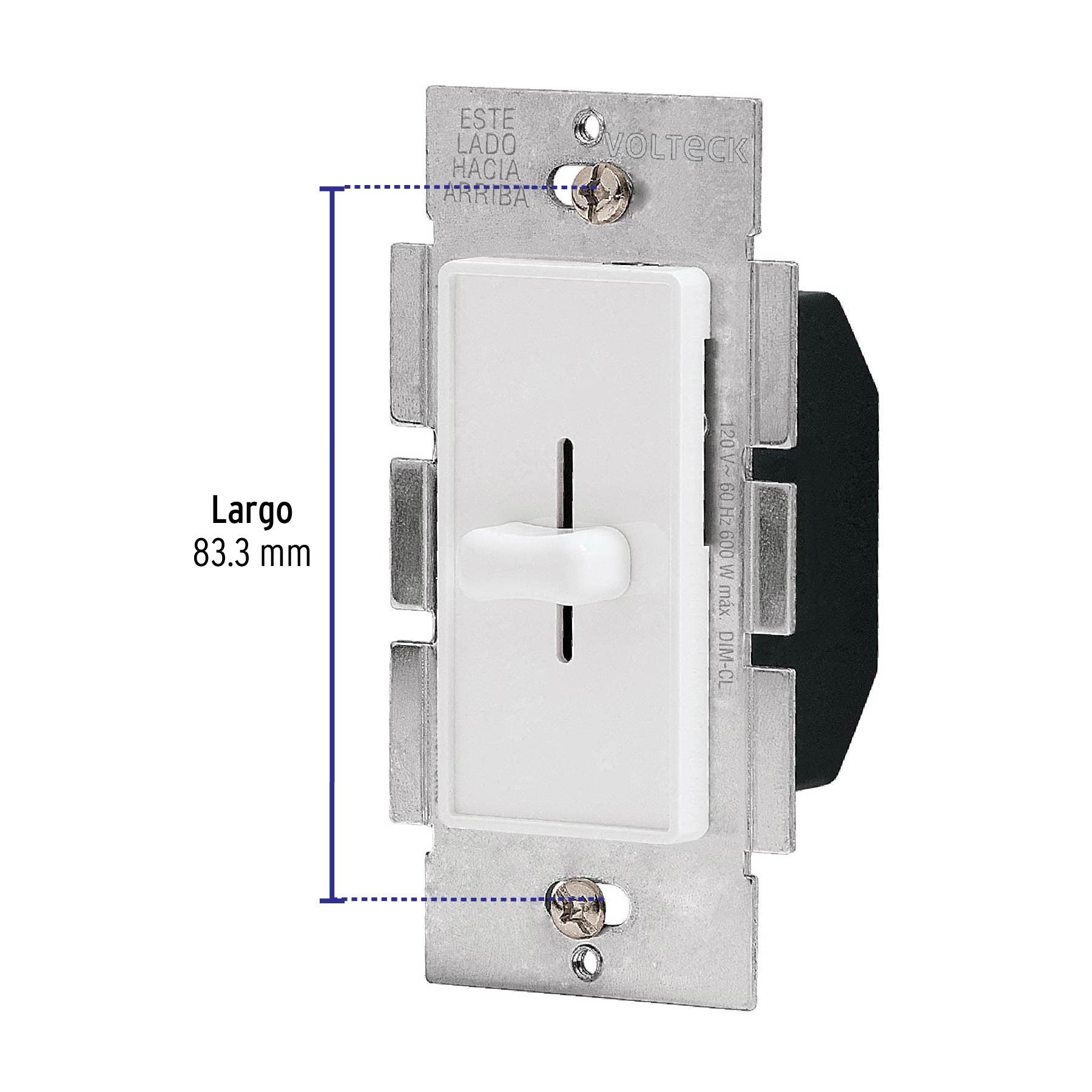 Atenuador de luz deslizable, línea Classic, Volteck | DIM-CL | 46300