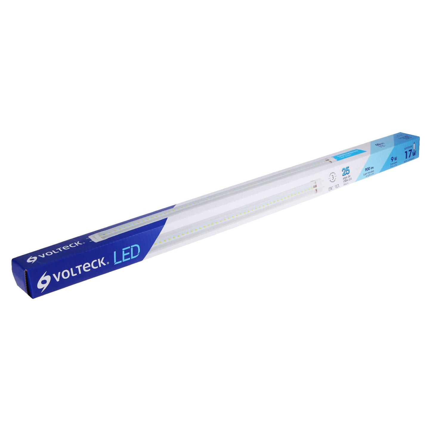 Tubo de LED T8 9 W base G13 pantalla policarbonato, Volteck | LED-T809 | 46374