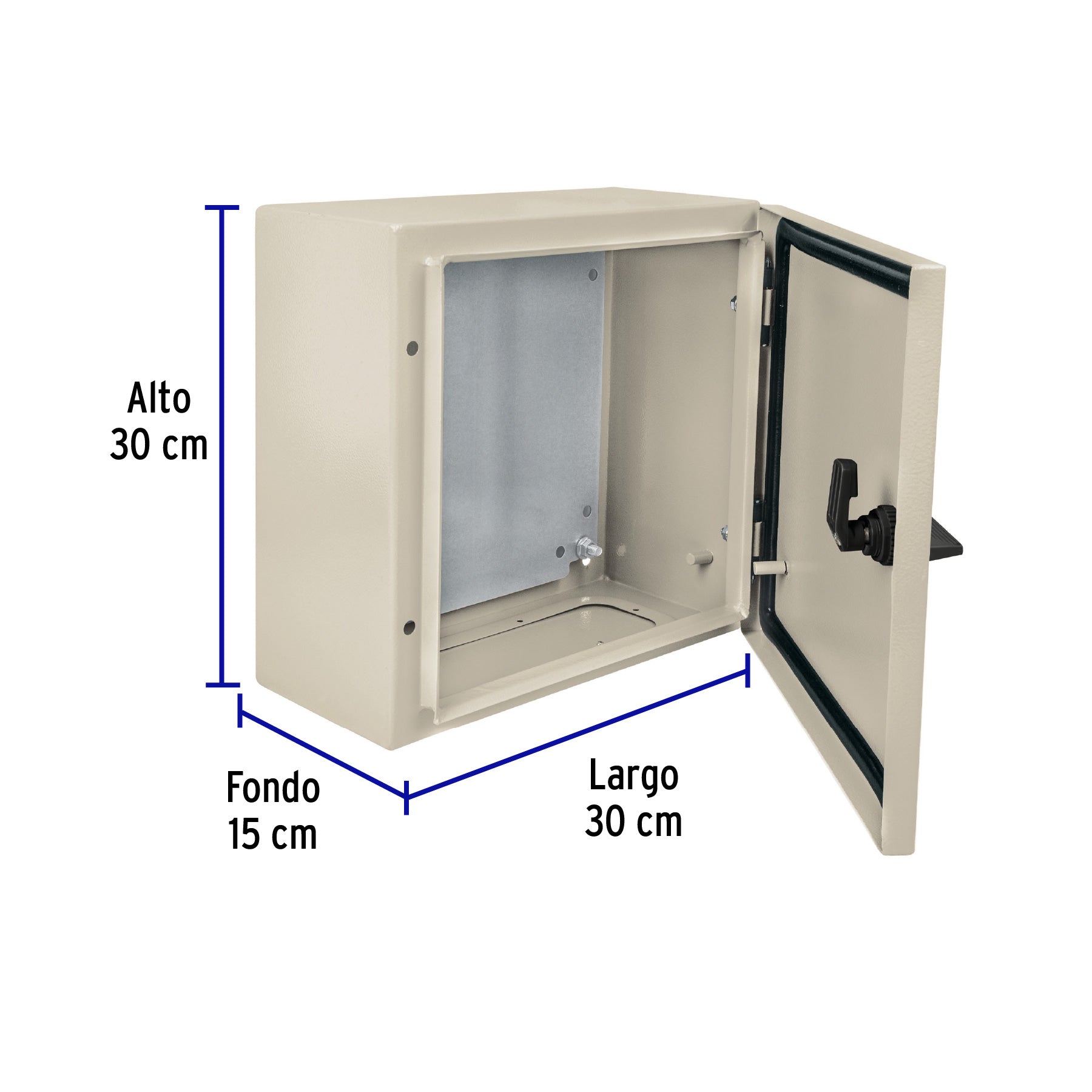 Gabinete metálico, 300 x 300 mm, VOLTECK | GAME-3030 | 46382