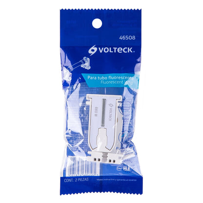 Bolsa 2 pz portalámparas p/tubo LED y fluorescente, base G13 | POPL-15 | 46508