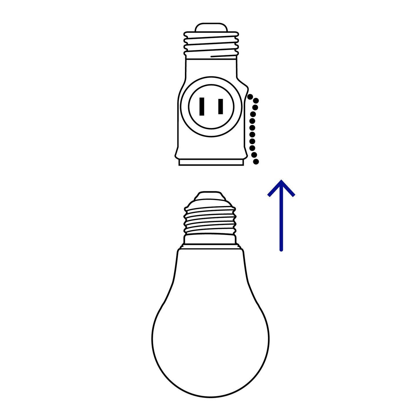 Portalámpara de baquelita, con interruptor de cadena,Volteck | POBA-17 | 46515