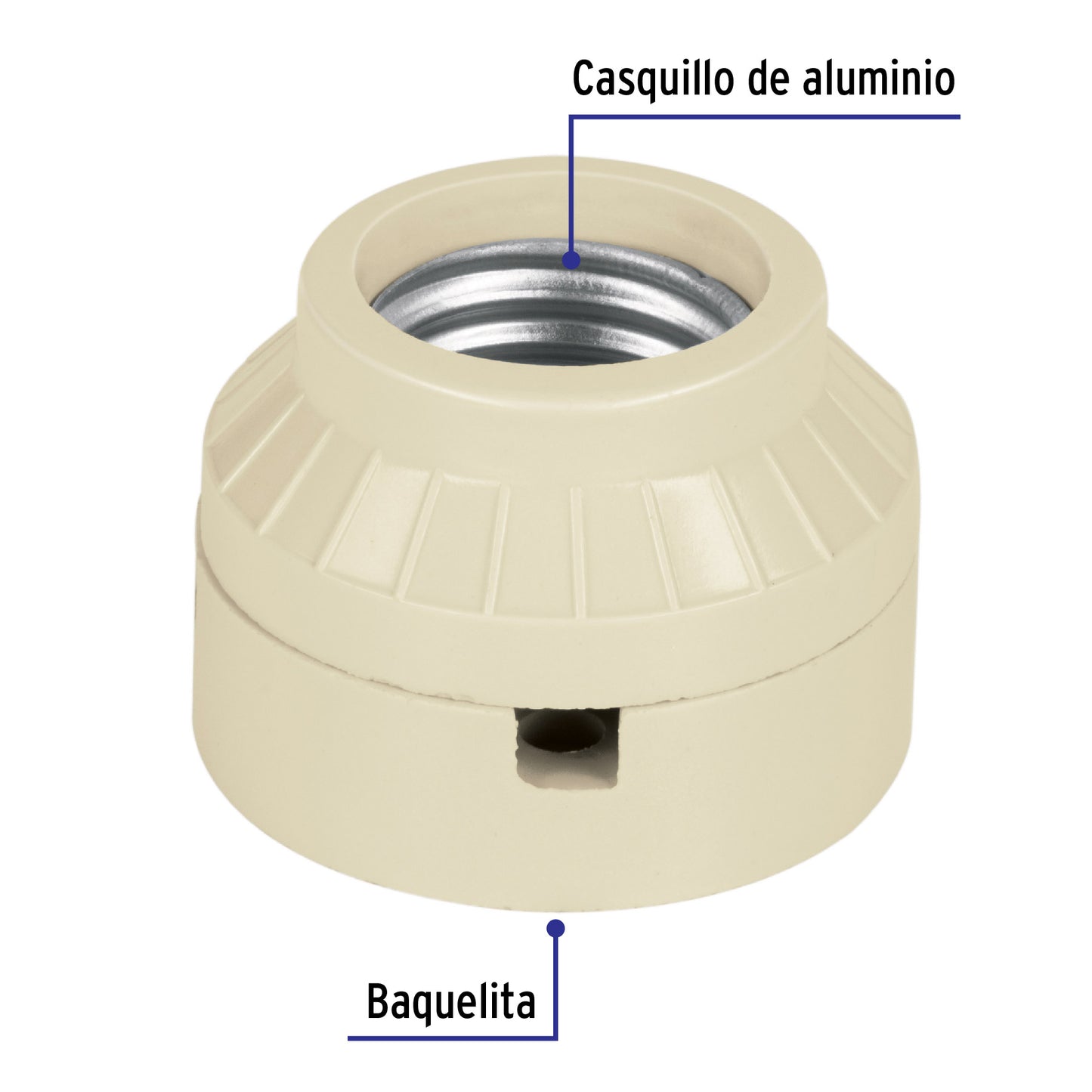 Portalámpara de baquelita, tipo anuncio, Volteck | POPL-12 | 46517