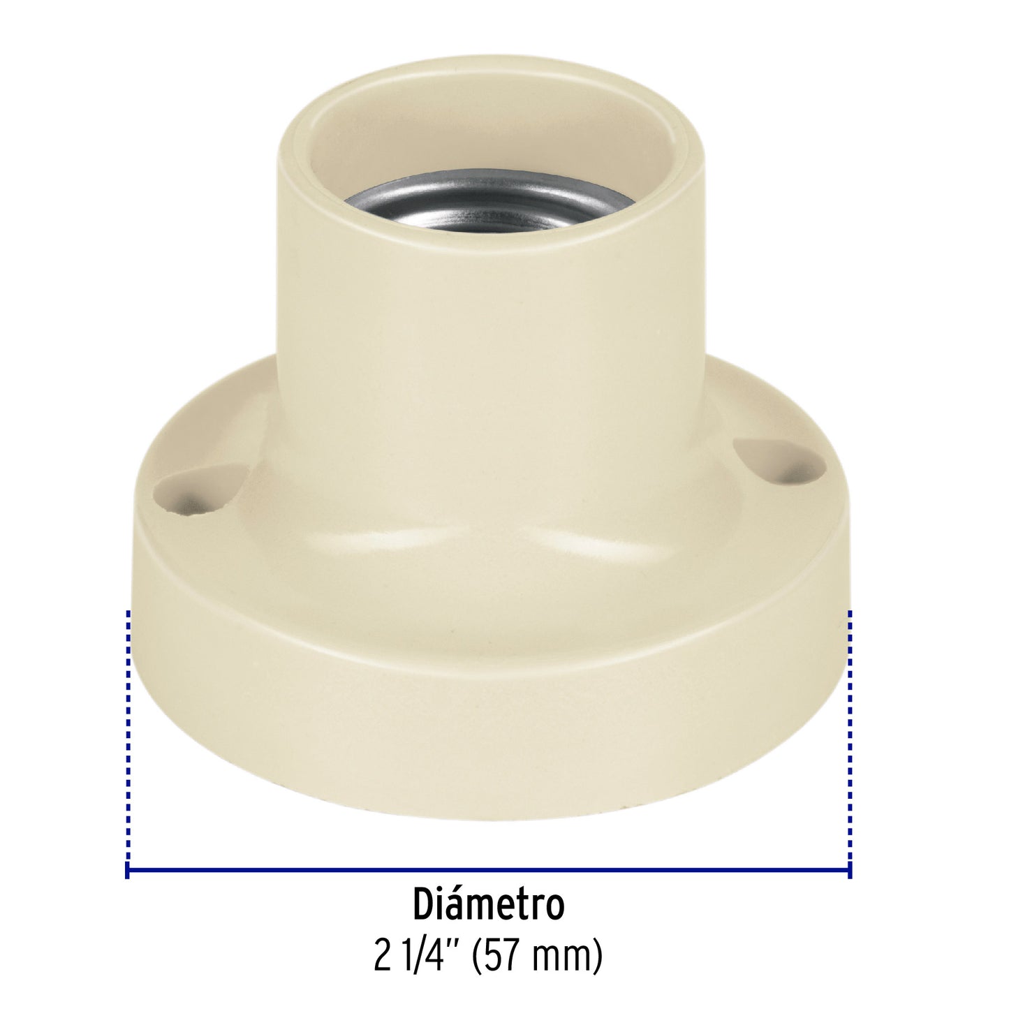 Portalámpara de baquelita, 2-1/4', Volteck | POPL-13 | 46518