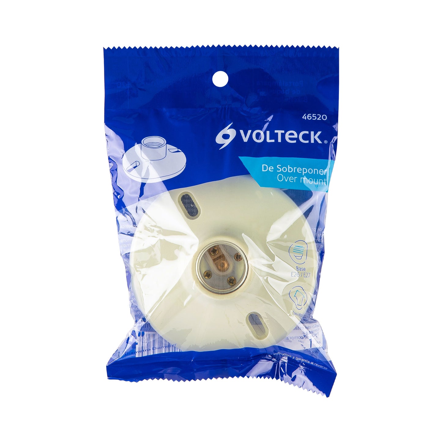 Portalámpara 4' de baquelita, Volteck | POPL-11 | 46520