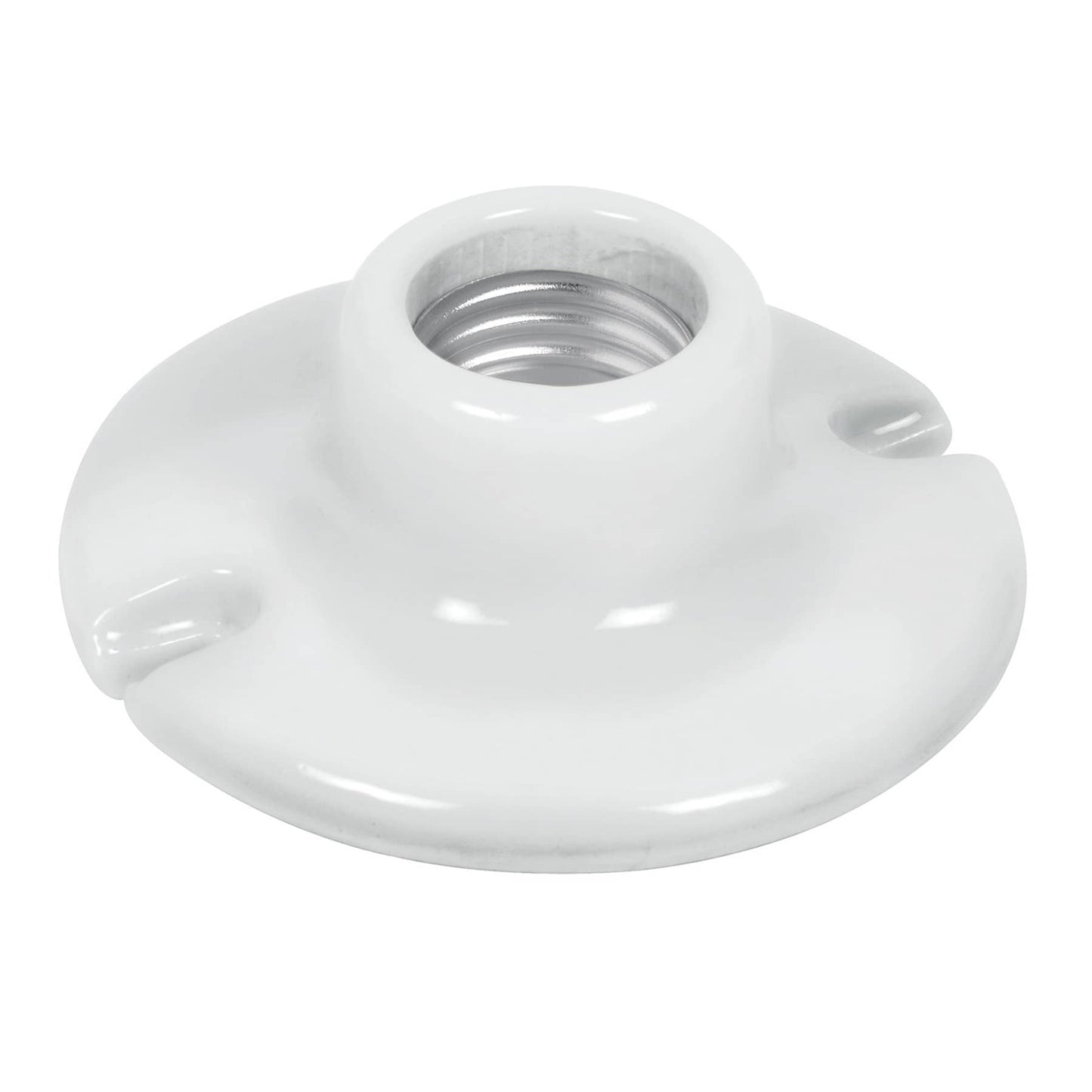 Portalámpara de porcelana, 3-1/2', redonda, Volteck | POPO-15 | 46523