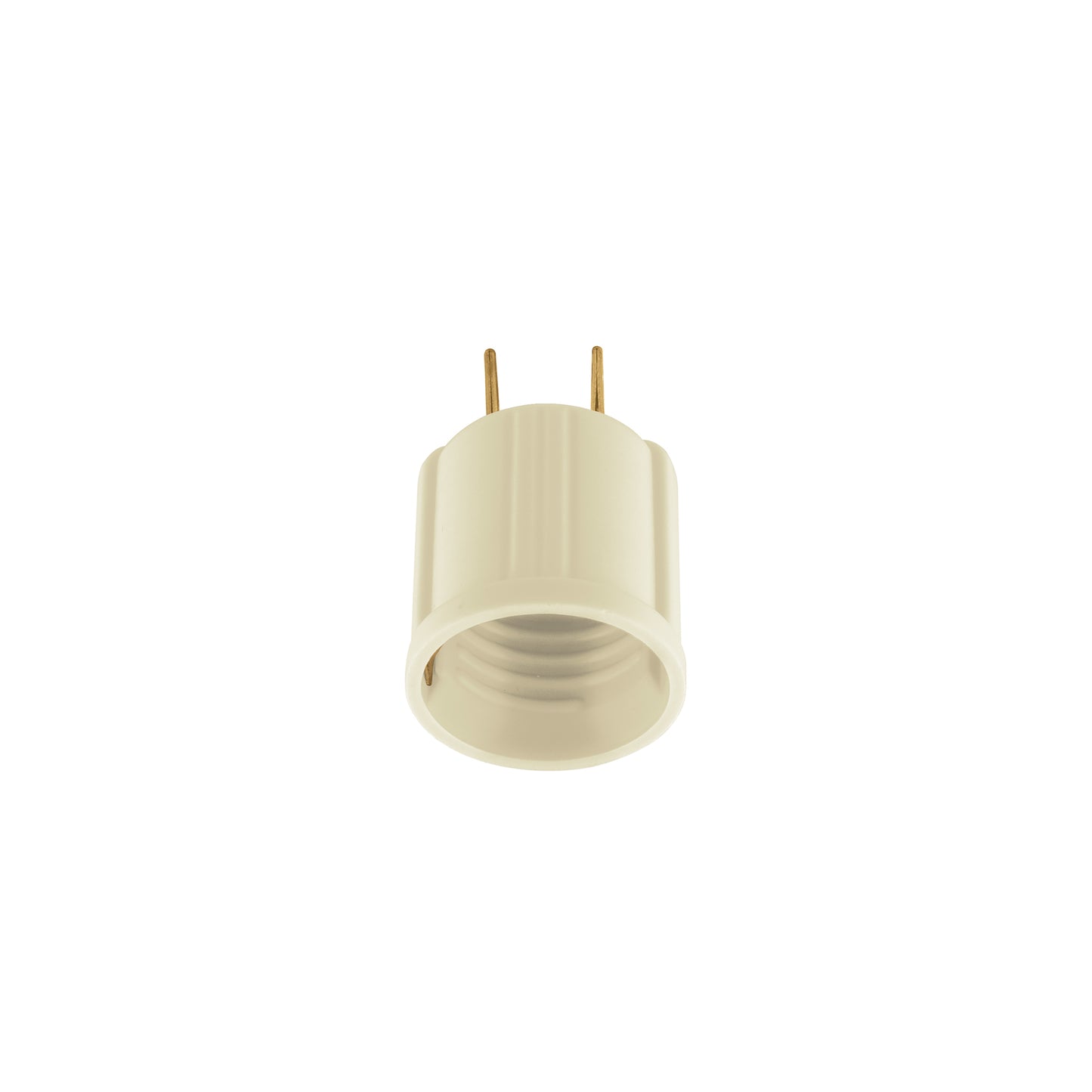 Portalámpara de baquelita, con adaptador, marfil, Volteck | POBA-20 | 46525