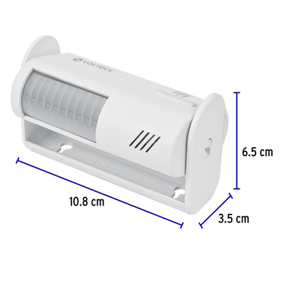 Sensor de movimiento con alarma y timbre, Volteck | SEMO-AL | 46595