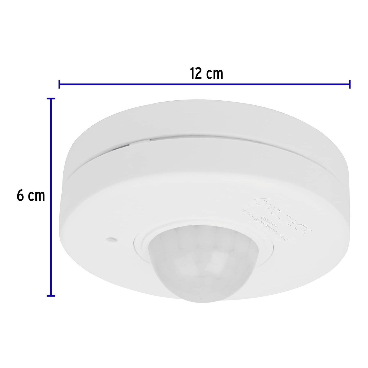 Sensor de movimiento para techo, alcance 10 m, Volteck | SEMO-IN | 46599