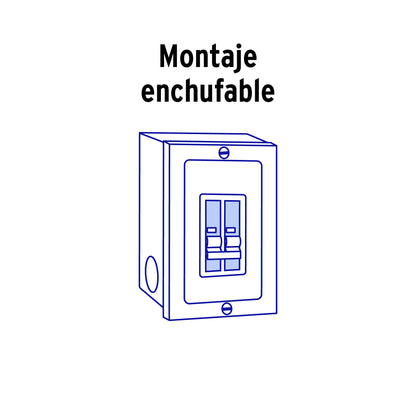 Interruptor de 2 polos 20A, enchufable, VOLTECK | IT-220 | 46704