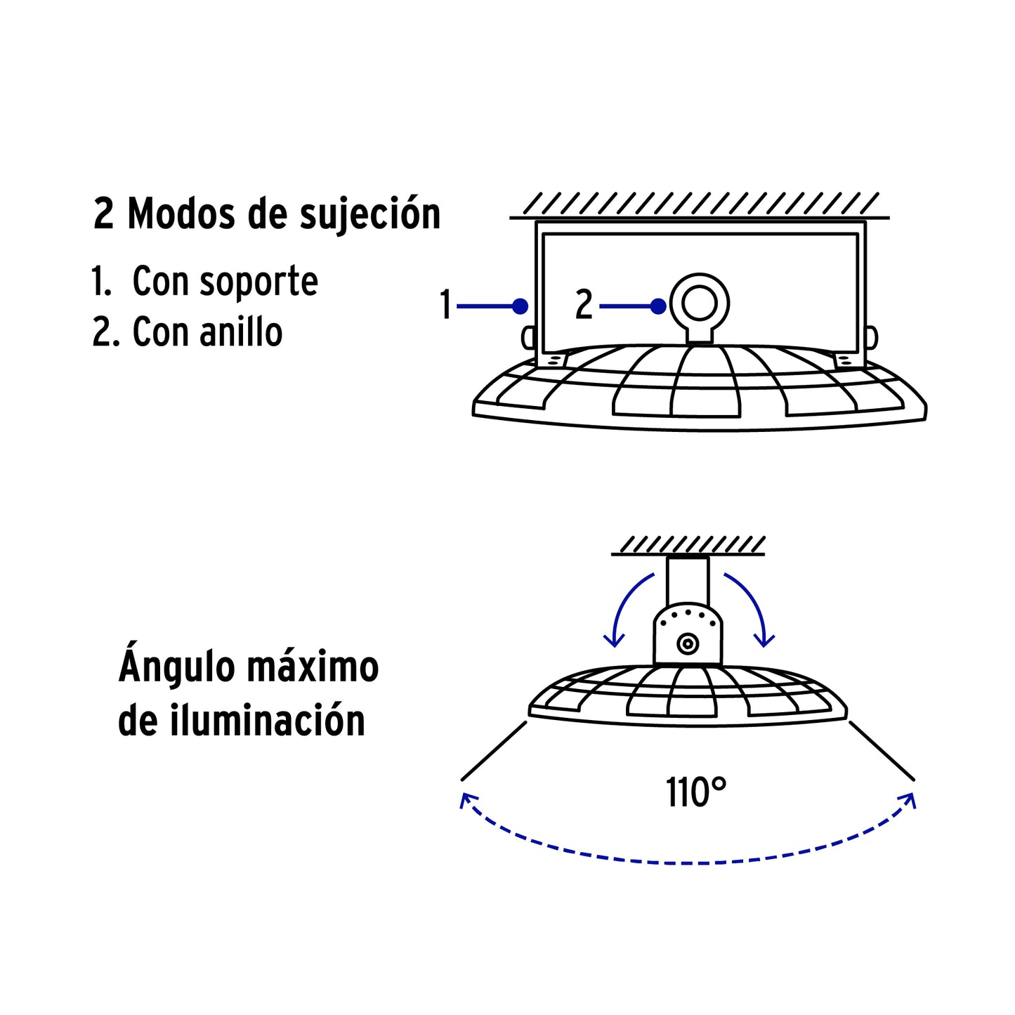 Luminario LED High Bay 200 W 6500 K, VOLTECK | HB-200L | 46794