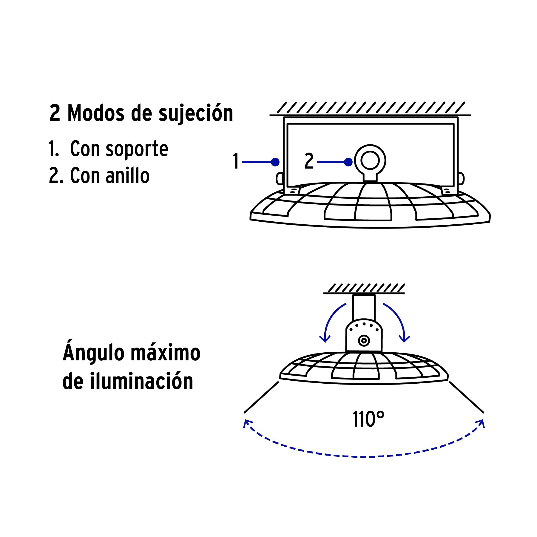 Luminario LED High Bay 200 W 6500 K, VOLTECK | HB-200L | 46794