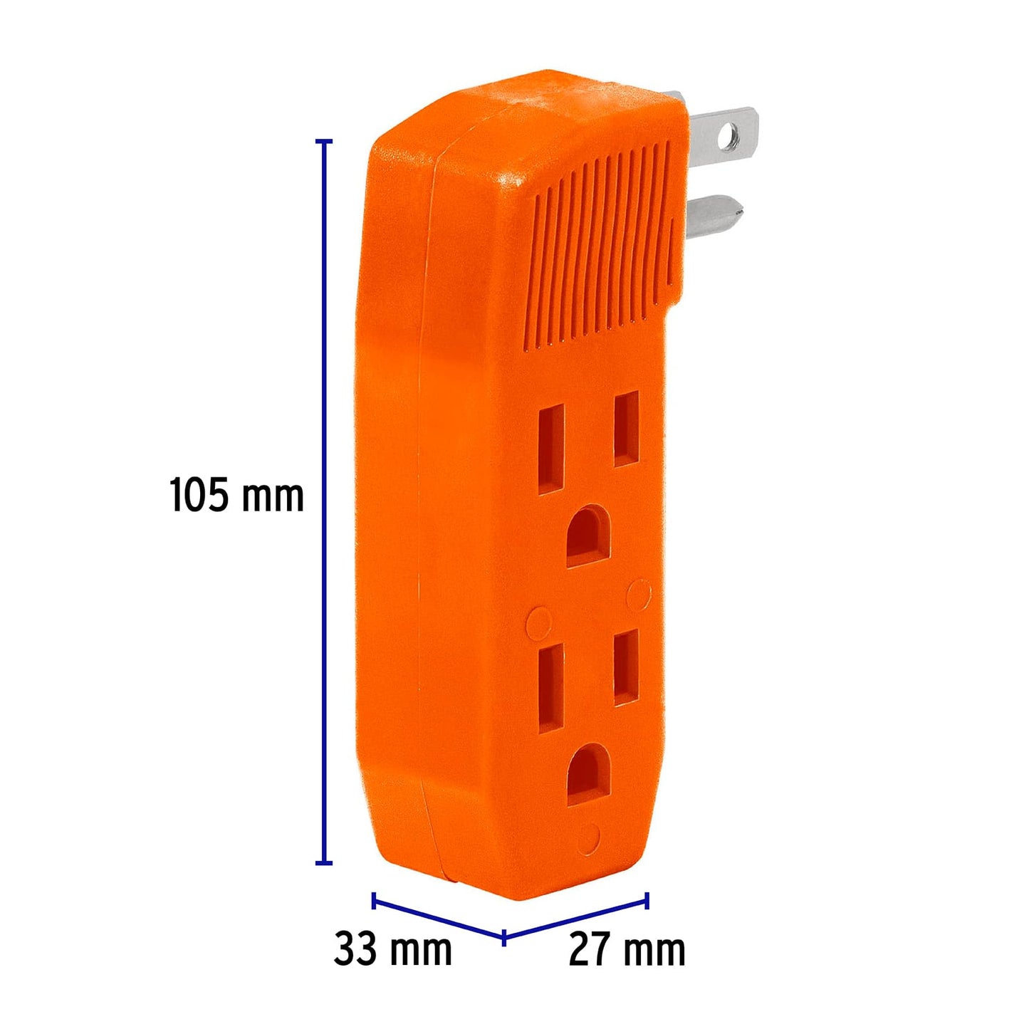 Multicontacto triple aterrizado, tipo 'F' reforzado, Volteck | MUL-350 | 46803