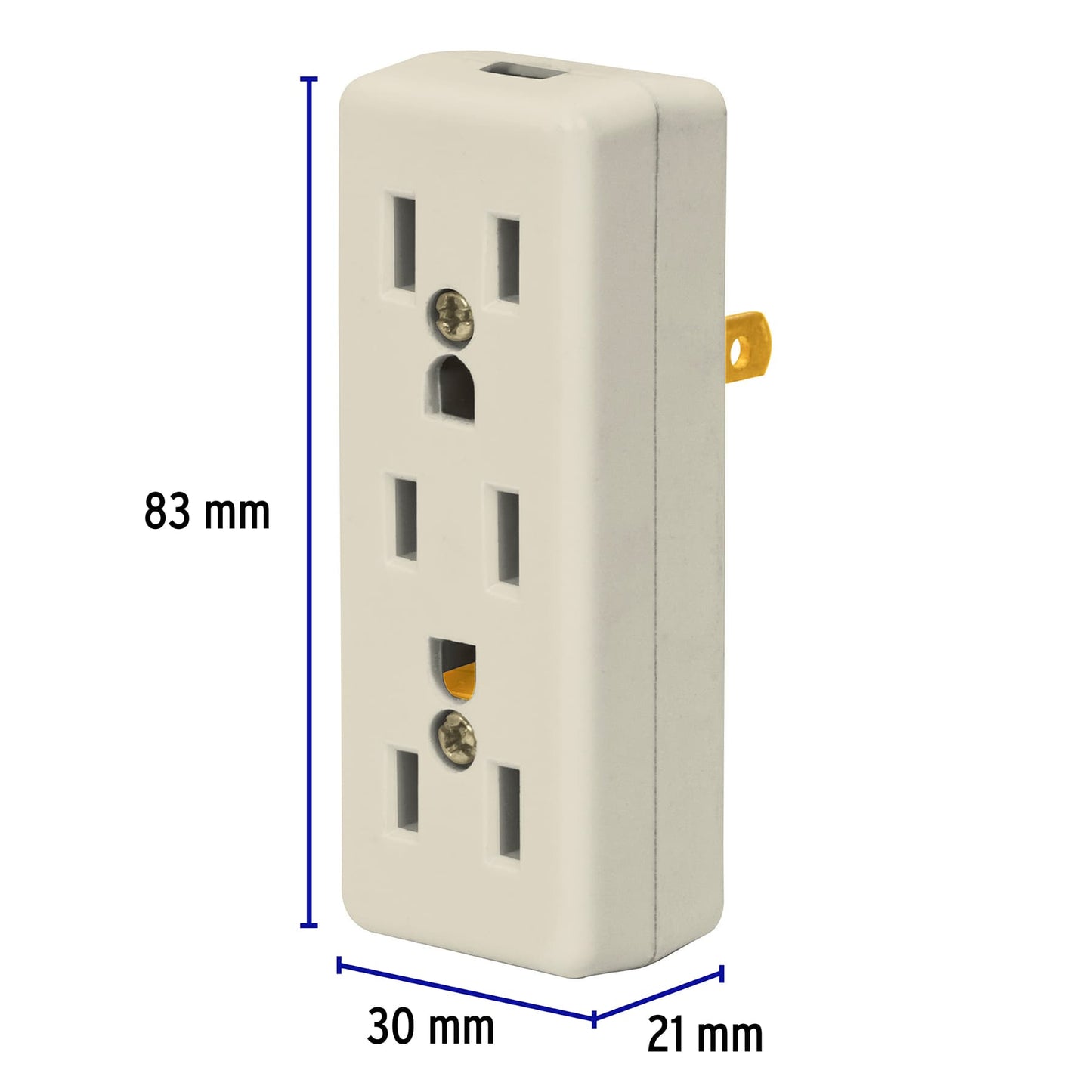 Multicontacto triple, 2 polos + tierra, Volteck | MUL-305 | 46814