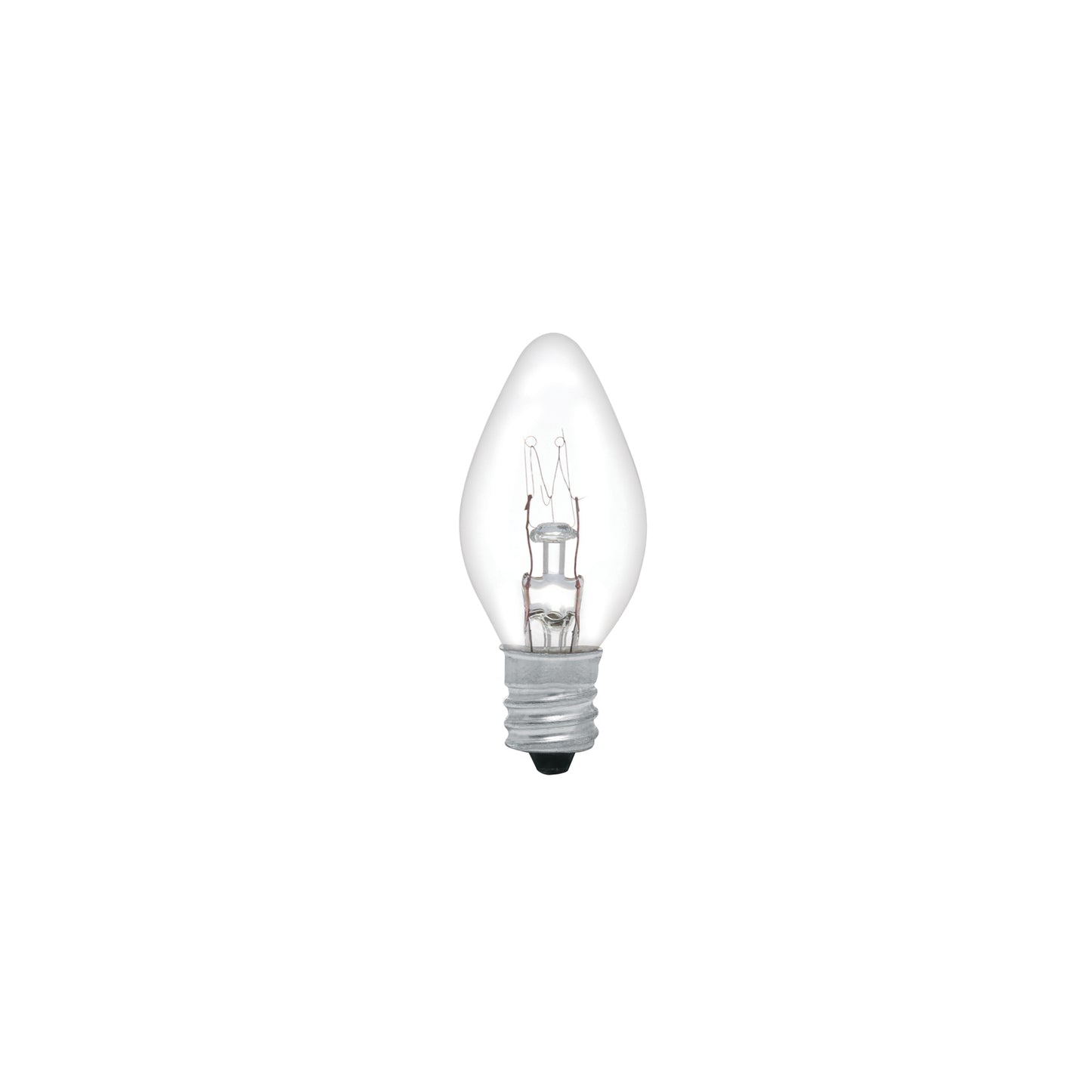 Caja con 50 focos incandescentes transparentes base E12 7.5W | FI-50T | 46823