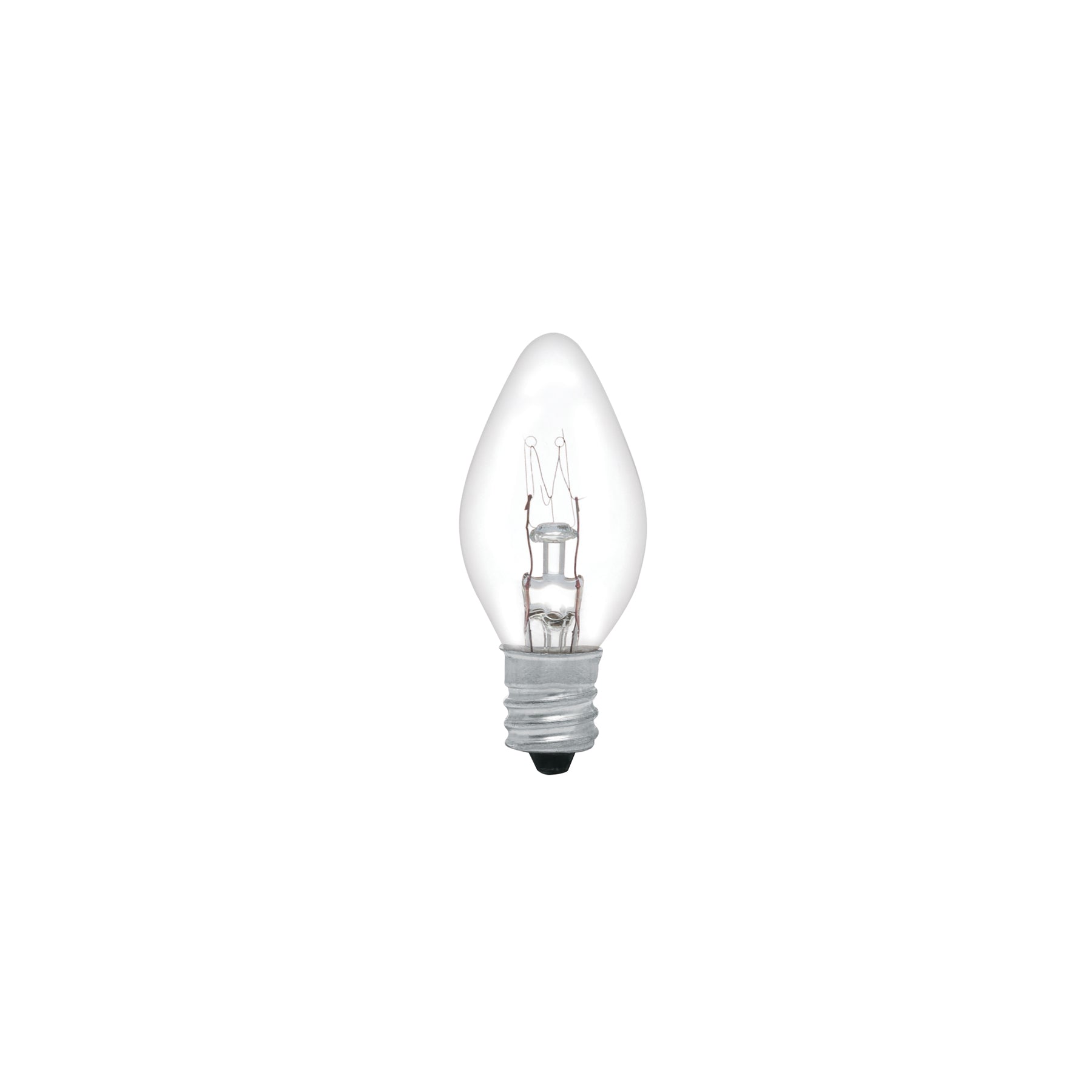 Caja con 50 focos incandescentes transparentes base E12 7.5W | FI-50T | 46823