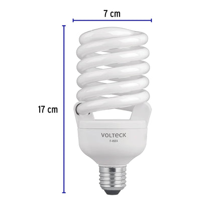 Lámpara espiral T4 45 W alta potencia luz de día, caja | F-45E4 | 46828