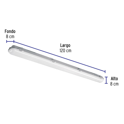 Luminario lineal de LED 36 W de sobreponer a prueba de vapor | VAP-001L | 46862
