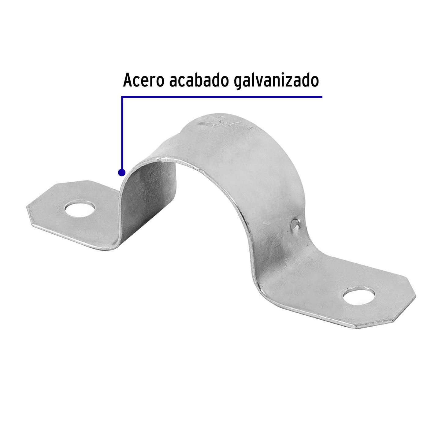 Bolsa c/10 abrazaderas tipo omega 3/4' p/tubo pared delgada | AO-3/4 | 46924